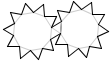 Red de un antiprism decagonal.