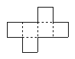 Example of a geometric net for a cube.