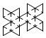 Geometric net for a icosahedron.