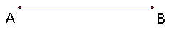 Line segment AB is unity.